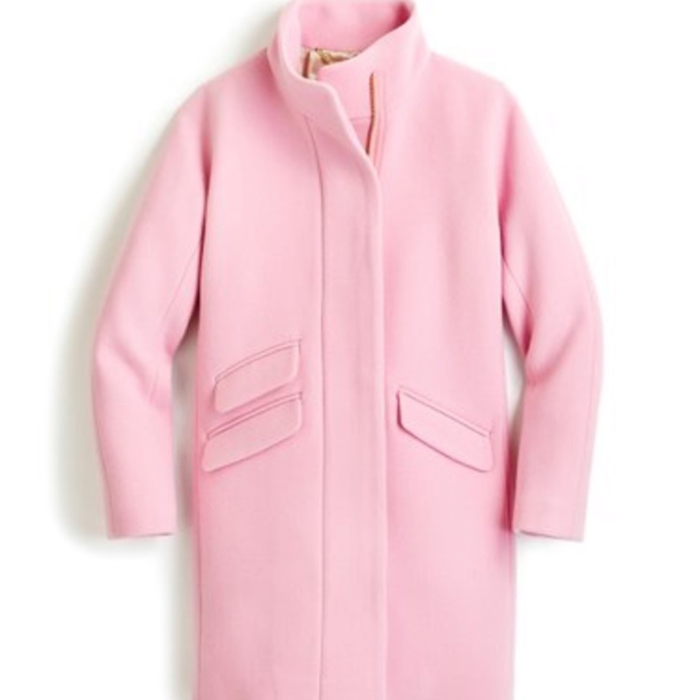 J Crew Wool Cocoon Coat in Fresh Bouquet 4 Tall